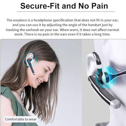 Agkey On Ear RM Wireless Headset Bluetooth Version 5.3 Noise Cancelling
