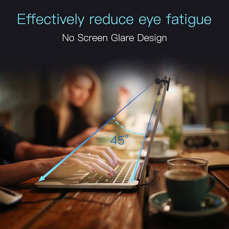 CATPOWER 0.8"D x 10.2"W x 0.8"H JD-A1 Lamp, Adjustable Color Temperature, Touch Control, Desktop Mount