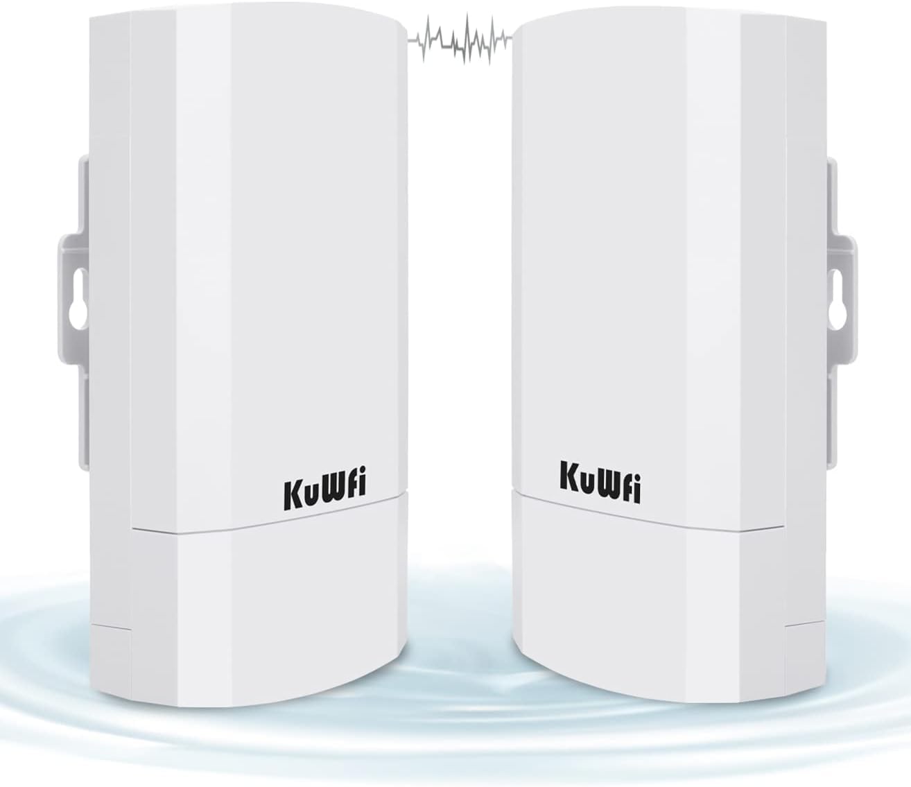 KuWFi 2-Pack CPE120 300Mbps Outdoor Wireless Bridge Access Point