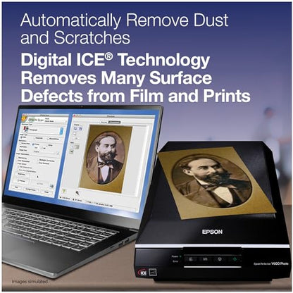 Epson 19" Perfection V600 Photo 600 DPI Flatbed Scanner
