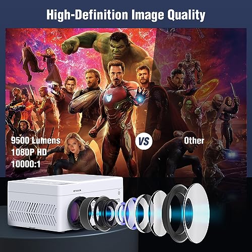 TMY 1080P 03ecbc90-d479-4f50-b92a-a64f79c3d0d2 LCD Projector with Built-In DVD Player