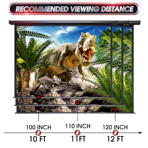 Aoxun 120-43 4:3 Electric Projection Screen