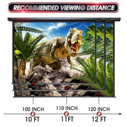 Aoxun 120-43 4:3 Electric Projection Screen