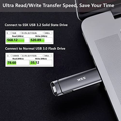 SSK 1TB SD301 External SSD USB 3.2 Gen 2 Solid State Drive