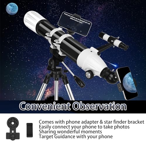 Hawkko 90mm Telescope Model 100900-001 Altazimuth Mount Manual Focus Multi-Coated 270X