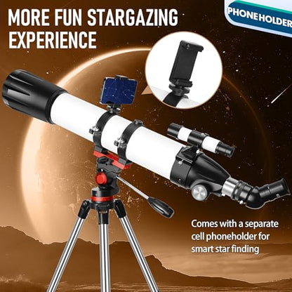 Dianfan 90mm 90800 800mm Manual Focus Altazimuth Telescope