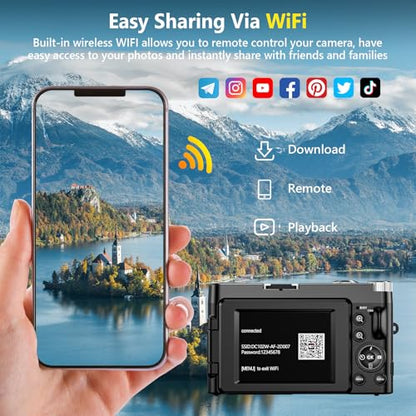TEFTYMON 16mm DC101 64MP 4K Camera Compact Digital Vlogger