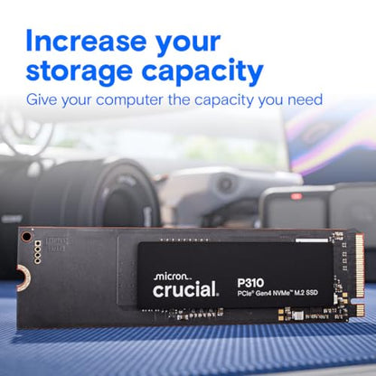 Crucial 1TB CT1000P310SSD801 SSD PCIe Gen4 NVMe M.2 2280 Up to 7100MB/s Read 6000MB/s Write