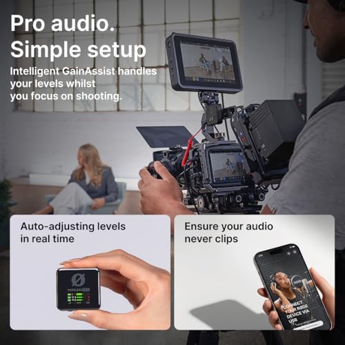 RØDE Wireless PRO Microphone System USB-C, 3.5mm, Omnidirectional Microphone, 2 Channels, 20000 Hz Frequency Response