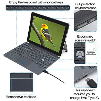 Qulose Surface Go 3/2/1 Keyboard Case JL001 - Scissor Switch QWERTY Bluetooth