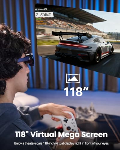 TOZO AR Glasses VIZO V1 1800 Nit Ultra-Bright Display 118inch Virtual Screen 2D/3D Mode