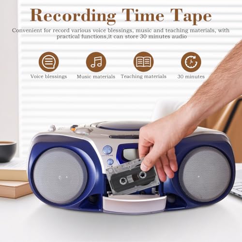 Alasum 30 Min Cassette Tape 1 GB Storage Transparent Audio Media