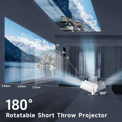 SCUARI Portable Projector 1280 x 720 Resolution LCD