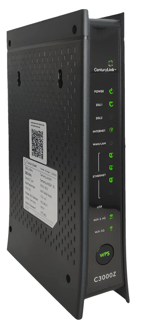 ZYXEL C3000Z 5-Port Modem Router DSL Maximum 1.7 Gbps Upstream Data Transfer