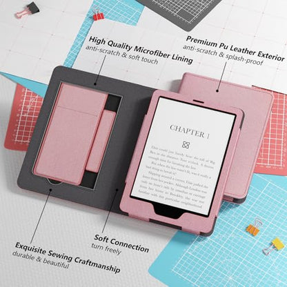 Lainergie Kindle Paperwhite 7"/6.8" Case PU Shell Cover with Stand and Auto Sleep/Wake Feature