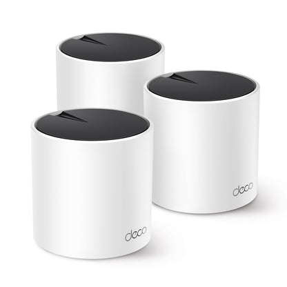 TP-Link Deco X55 Pro (3-Pack) Mesh Wi-Fi 6 AX3000 Whole Home System - Coverage Up to 6500 Sq.Ft, 2x2.5G Ports