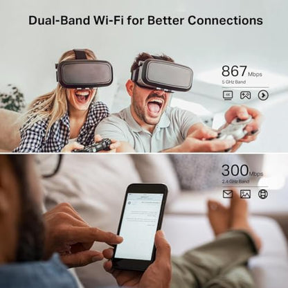 TP-Link Archer A54 AC1200 WiFi Router Dual-Band Wireless Connectivity TCP/IP Parental Control Access Point Mode 4-port Additional Features