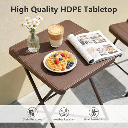 MAKE CHANGES 27" SC-YN-HWCFZ-BN Square Folding Table