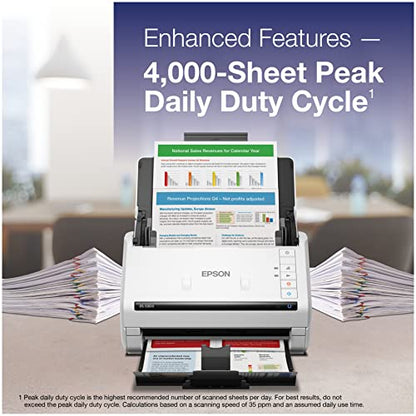 Epson B11B261202 Document Scanner USB 600 dpi 30 Bits CCD