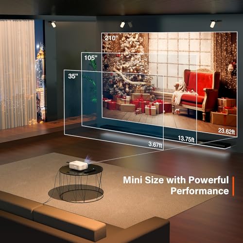 VOPLLS Mini Projector N3 1920x1080 9500 Lumens LCD Portable