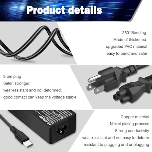 BAJ 100W USB-C Adapter SM100CL-01 Type A 2 Pin Portable Wall Mount Charger