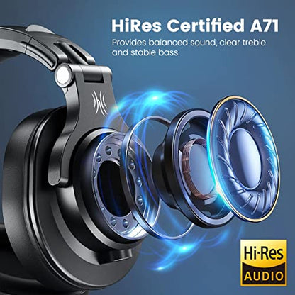 OneOdio A71 40mm Audio Driver Over-Ear Headphones Wired Sound Isolation Noise Control 3.5/6.35mm Jack