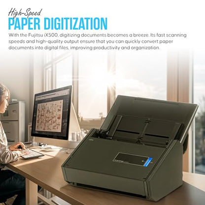 Fujitsu IX500 Document Scanner 1200 dpi USB CCD Duplex