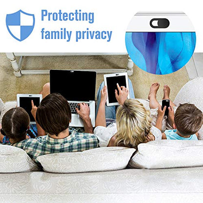 Toojcc 6-Pack Webcam Cover Slide ysg-model-6b 720p - Privacy Camera Blocker - Notebook - Black
