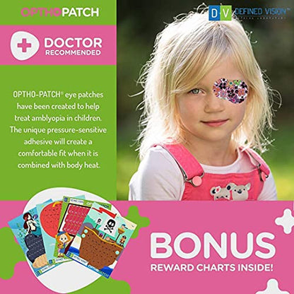 OPTHOPATCH 83mm X 57mm SG-40-2 Medical Eye Patches for Treatment of Amblyopia and Strabismus, 40 Count