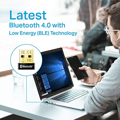 TP-Link 0.74” x 0.58” x 0.27” Bluetooth Adapter UB400 USB 2.0 480 Mbps USB Adapter