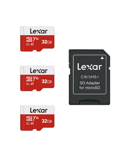 Lexar 32GB Micro SDHC UHS-I Flash Memory Card - Class 10, Up to 100MB/s, 3 Pack, Model LMSESXX032G-B3AEU