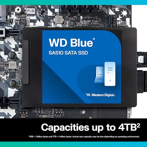 Western Digital 1000 GB WDS100T3B0A SATA Internal Solid State Drive SSD - SATA III 6 Gb/s, 2.5 inches, Up to 560 MB/s Read Speed