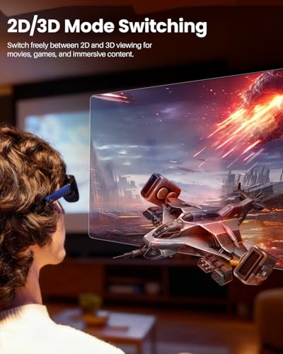 TOZO AR Glasses VIZO V1 1800 Nit Ultra-Bright Display 118inch Virtual Screen 2D/3D Mode