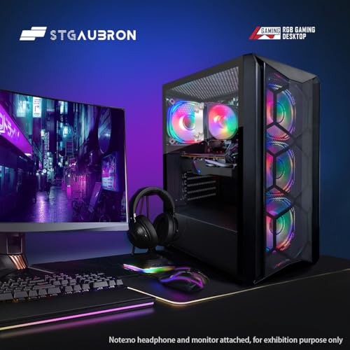 STGAubron Computer Tower ABR1722 Ryzen 5 5500 1TB SSD 16GB DDR4 1920x1080