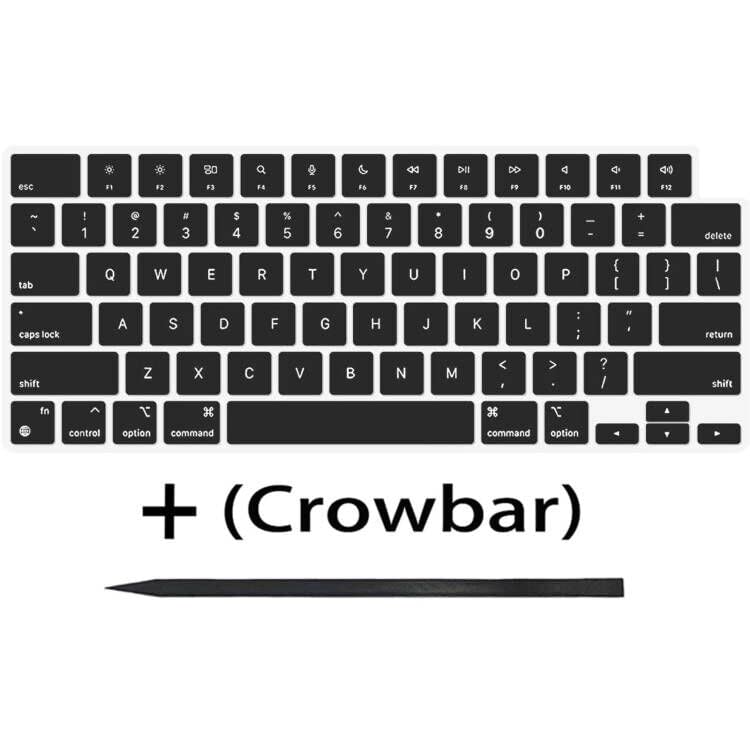 Bfenown 1.0 Count KCAPS-A2681-USBK Matte Black Silicone Keycap for MacBook Devices