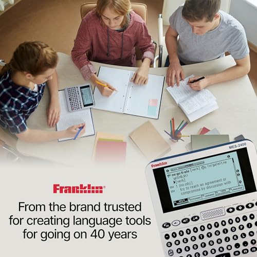 Franklin 6.73 x 6.46 x 1.14 inches MES-2400 Digital Talking Dictionary Multi-Language Translator