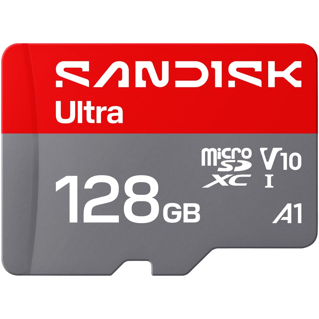 SanDisk 128GB SDSQUJQ-128G-GZ6MA Micro SDXC Card - Class 10 - UHS-I - 195MB/s Read Speed - Temperature Proof - Water Proof