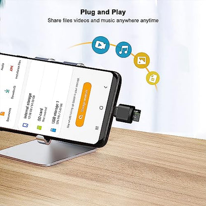 Leizhan MiniReader-BK USB Type C Card Reader, 5000 Mbps, MicroSD Compatibility