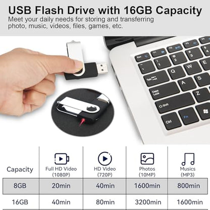 IMEASON 16GB USB 2.0 Flash Drive YMSFD01 Black