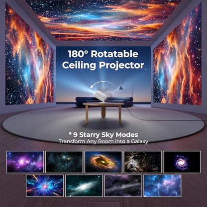 ClokoWe Mini Projector 4.37'x 7.17' Model HY300 Pro+ 1280 x 720 500 Lumen LED Portable