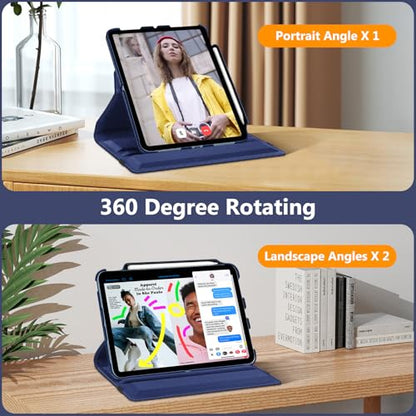 Fintie 11 Inch iPad Case EPAS015-A Hard Faux Leather Navy