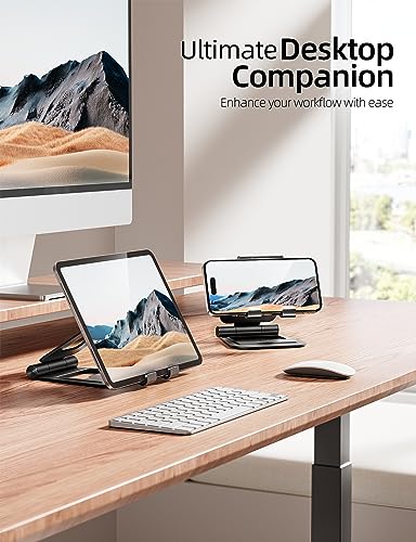 Nulaxy 5.3 x 3.4 x 5.4 inches A5 Aluminum Dual Foldable Tablet Stand