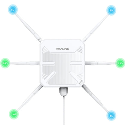 WAVLINK AX3000 WN588HX3 Outdoor WiFi 6 Extender, Dual-Band, 3000Mbps, RJ45, Weatherproof