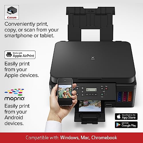 Canon PIXMA G6020 4800 x 1200 Color Inkjet Printer, Wireless, All-in-One