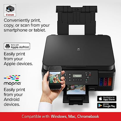 Canon PIXMA G6020 4800 x 1200 Color Inkjet Printer, Wireless, All-in-One