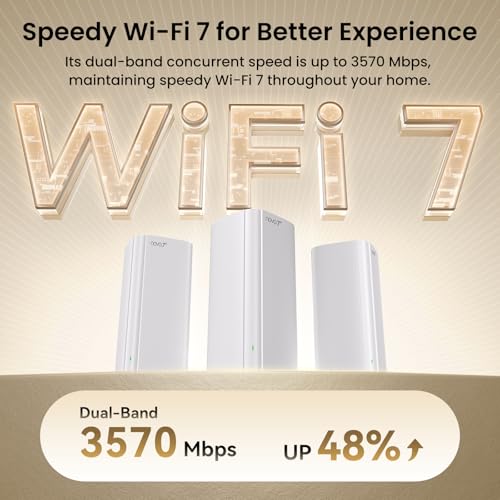 Tenda ME3 Pro 3PK Dual-Band Wi-Fi 7 Mesh System for Home and Office