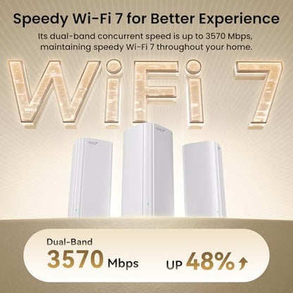 Tenda ME3 Pro 3PK Dual-Band Wi-Fi 7 Mesh System for Home and Office