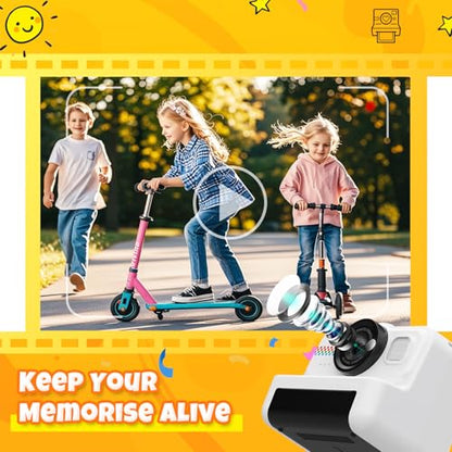 HiMont 2.4 Inches KC02 12MP Compact Camera Instant Print 1080p Video