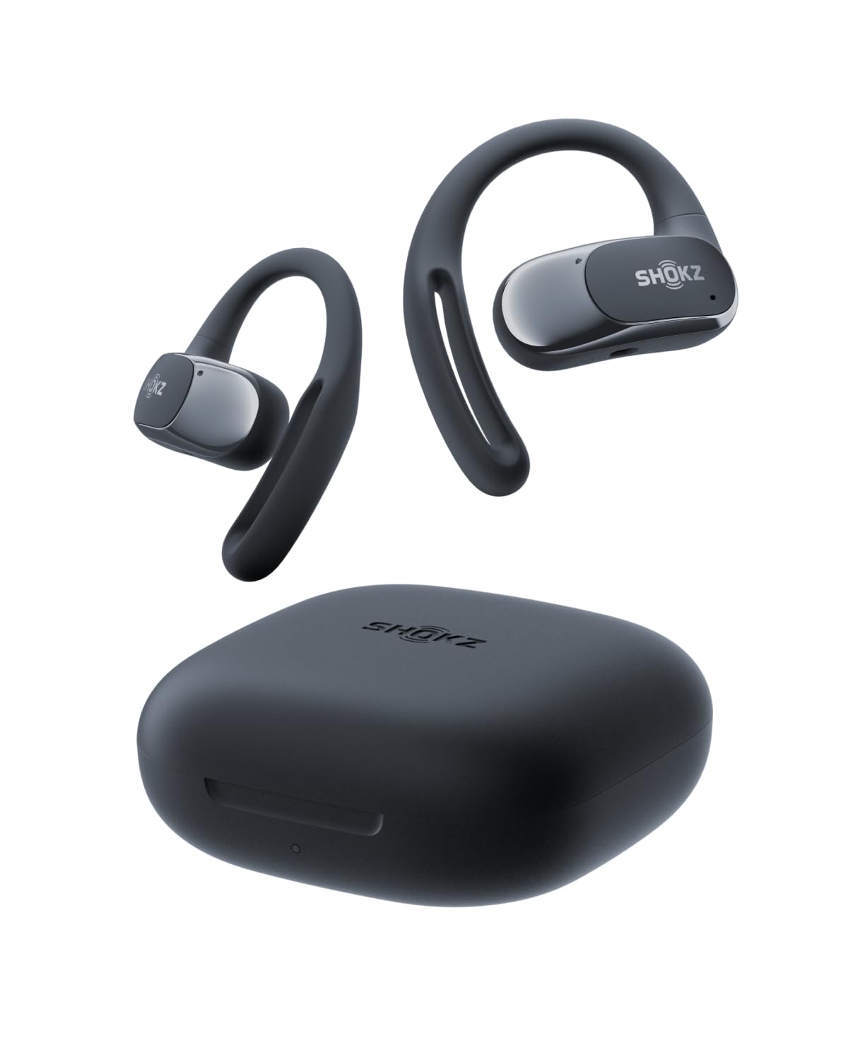 SHOKZ OpenFit Air T511 Wireless Open-Ear Headphones Charging Case USB-C Black
