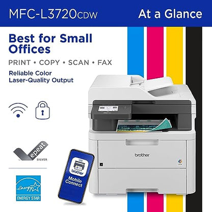 Brother Multifunction Color Laser Printer MFCL3720CDW 2400x600 DPI 19 PPM Laser